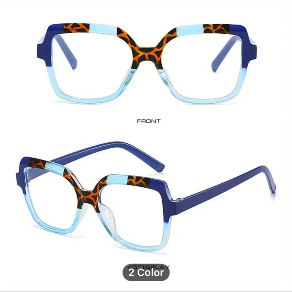 Stylish Blue and Orange glasses